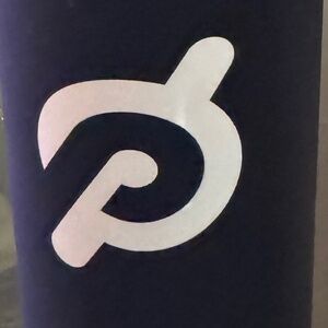 Peloton drinking bottle glass.